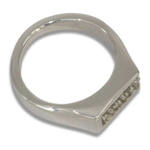 Men's 3mm Three Stone Pre-notched Ring Mounting