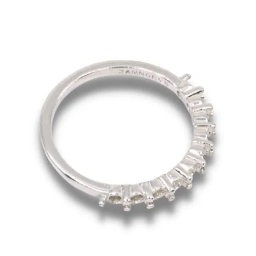 Ten Stone Band Pre-notched Ring Mounting
