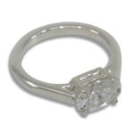 Chloe - East West Solitaire Lab Created Diamond 1.36ct E VS1 Ring IGI Cert