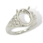 Oval Leaf Pre-notched Ring Mounting