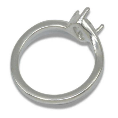 Oval Solitaire Twist Pre-notched Mounting