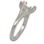 Oval Split Cathedral Pre-notched Ring Mounting