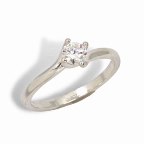 4.5mm Twist Solitaire Pre-notched Ring Mounting