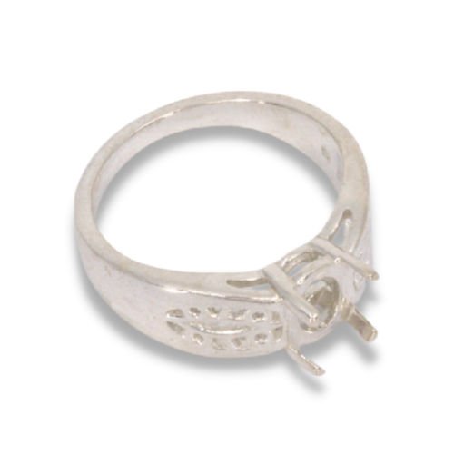 Oval Cabochon Filigree Ring Mounting