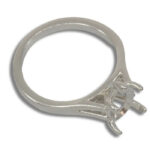 Quinn Ring - Pear Split Cathedral Pre-notched Mounting