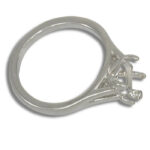 Quinn Ring - Pear Split Cathedral Pre-notched Mounting