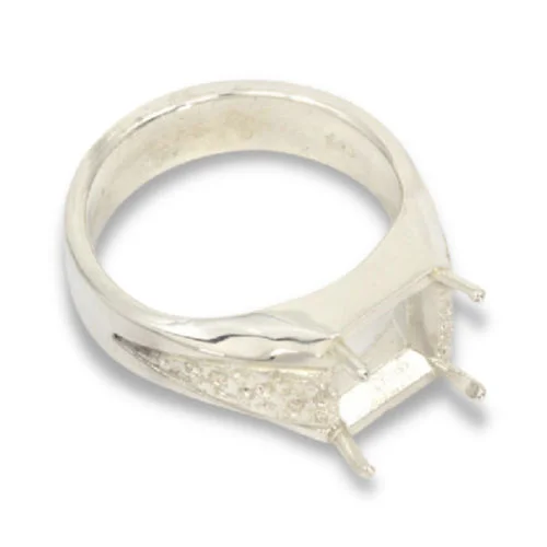 Men's Octo Square Pre-notched Ring Mounting