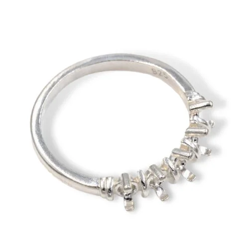 Deco Style 5 Stone Mother's Ring Mounting