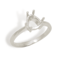Trillion Solitaire Six Prong Ring Mounting
