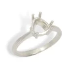 Trillion Solitaire Six Prong Ring Mounting
