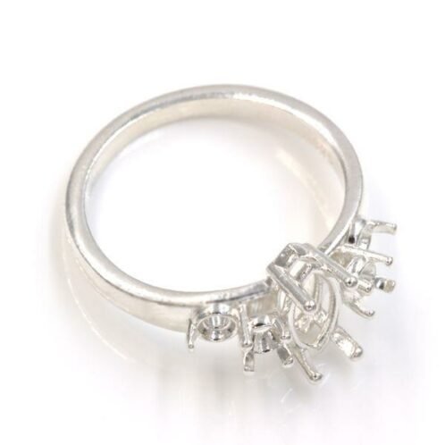 Marquise Double Accented Ring Mounting