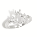 Pear Accent Ring Mounting