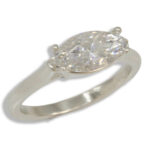 Marquise Horizontal Pre-notched Ring Mounting