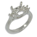 Octo Square Accented Trellis Pre-notched Ring Mounting