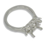 Octo Square Accented Trellis Pre-notched Ring Mounting