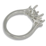 Octo Square Accented Trellis Pre-notched Ring Mounting