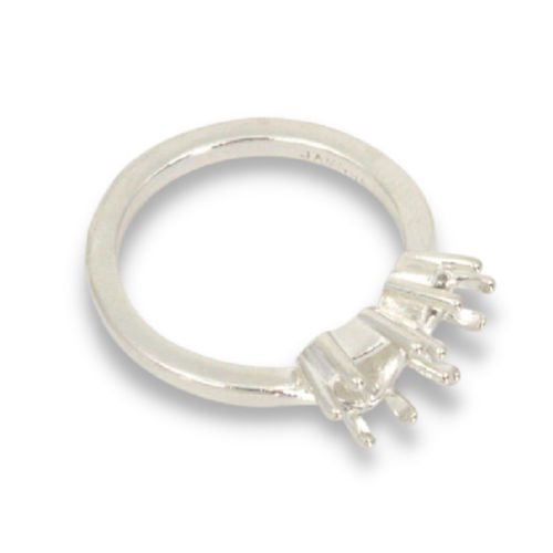 6mm Heart Friendship Pre-notched Ring Mounting
