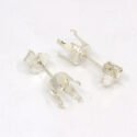 Snap-tite 4 Prong Round Earrings