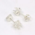 Snap-tite 6-Prong Round Clover Earring Settings