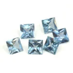 Lab Created Blue Spinel #106 6mm Princess Cut 6 Pack Clearance