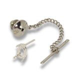Pear Shape Tie Tack and Back