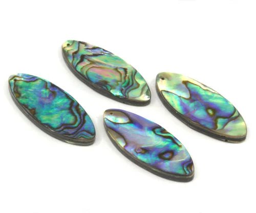 Abalone Elongated Ovals - 4 Pack