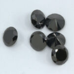 Black Cubic Zirconia 7mm Rounds 6 Pack Clearance