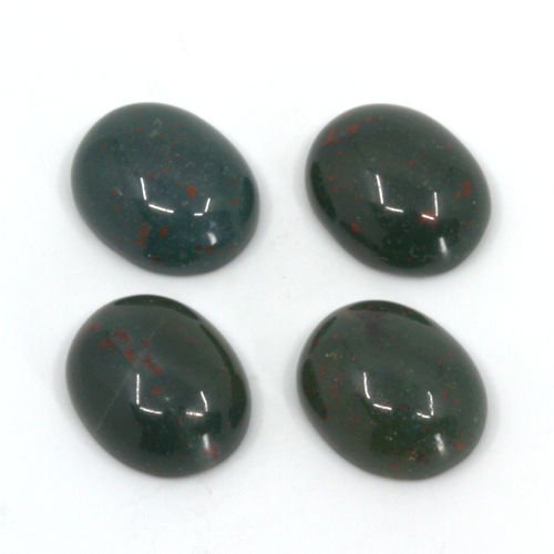 Natural Bloodstone Oval Cabochons
