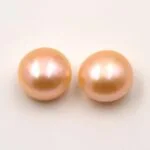 Peach Fresh Water Cultured Button Pearls