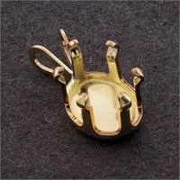 Gold Filled 9x7mm Oval Snap-tite Pendant