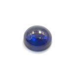 Lab Created Blue Sapphire Round Cabochon