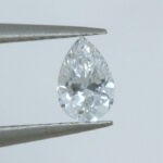 Lab Created Diamond Pear Cut 6x4mm DEF VS
