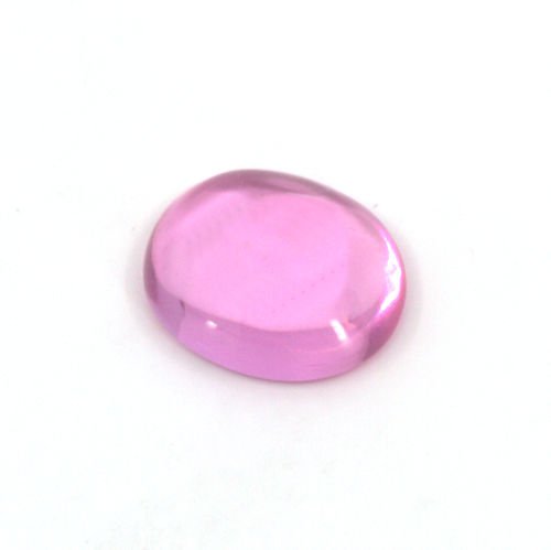 Lab Created Pink Sapphire Oval Cabochon