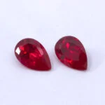 Lab Created Ruby Pears 12x8mm Clearance