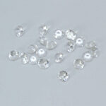 White Lab Sapphire 3mm Rounds 20 Pack