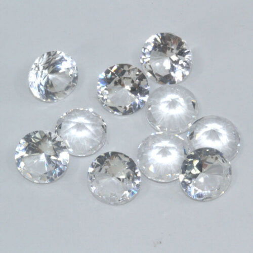 White Lab Sapphire 6mm Rounds 10 Pack Clearance
