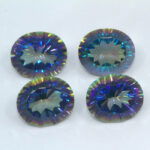 Magic Blue Quartz 12x10mm Oval Clearance