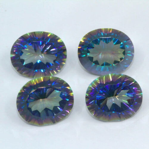 Magic Blue Quartz 12x10mm Oval Clearance