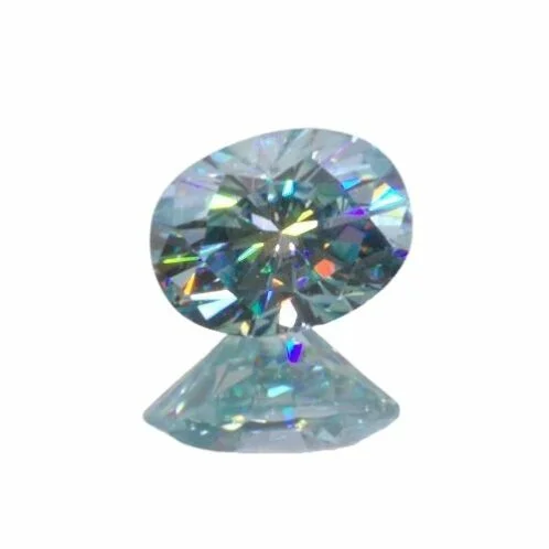 Synthetic Blue Moissanite 7x5mm Ovals
