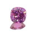 Synthetic Pink Moissanite Cushion Cuts