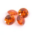 Orange Cubic Zirconia 8mm Rounds Clearance