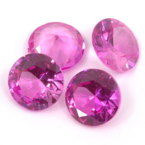Lab Created Pink Sapphire 10mm Rounds Clearance