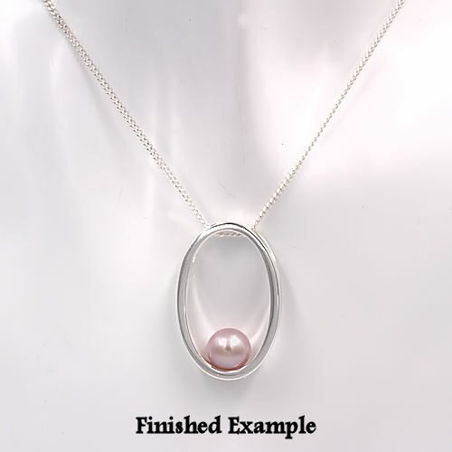 Open Oval Pearl Pendant Mounting
